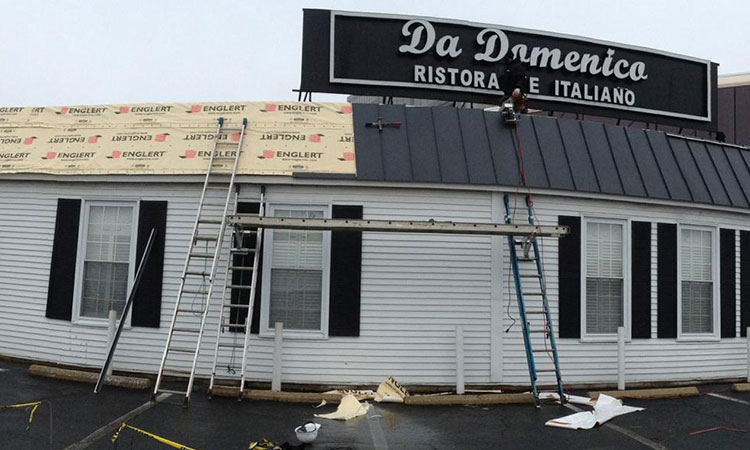 Da Domenica Restaurant Roofing - Roof Detail